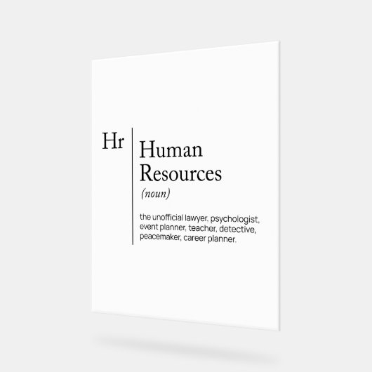 HR Definition-Wörterbuch Acrylschild (Winkel)