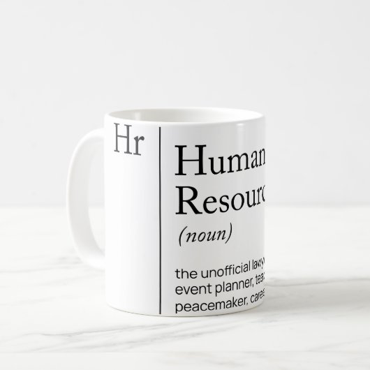 HR Definition-Wörterbuch Kaffeetasse (Vorderseite Links)
