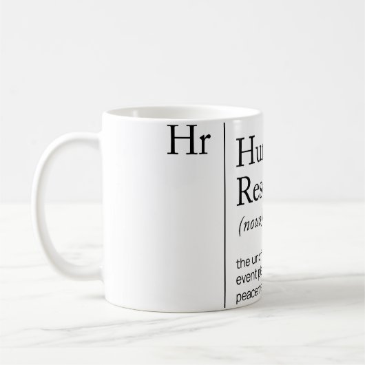 HR Definition-Wörterbuch Kaffeetasse (Links)