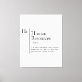 HR Definition-Wörterbuch Leinwanddruck (Vorderseite)