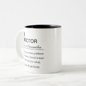 HR Director Dictionary Definition Zweifarbige Tasse (Vorderseite Links)