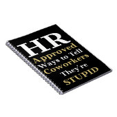 HR genehmigte Methoden, um Mitarbeitern zu sagen,  Notizblock (Rechte Seite)