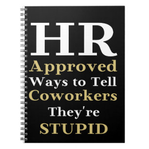 HR genehmigte Methoden, um Mitarbeitern zu sagen, Notizblock