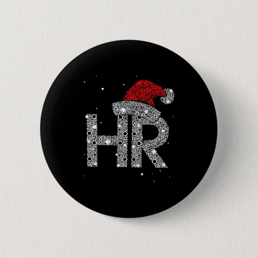 Hr Human Resource Jobs - Funny Christmas Gift Button (Vorderseite)