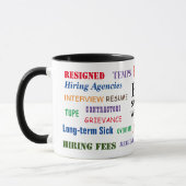 HR Human Swear Words Annoy Funny Gift Tasse (Links)