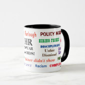 HR Human Swear Words Annoy Funny Gift Tasse (VorderseiteRechts)