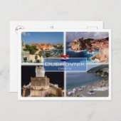 HR Kroatien - Dubrovnik - Postkarte (Vorne/Hinten)