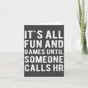 Hr Lustig Es Ist Alles Spaß Und Spiele Hr Zitate M Karte