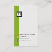 HR-Manager - Bio grün Visitenkarte (Rückseite)