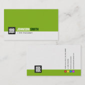 HR-Manager - Bio grün Visitenkarte (Vorne/Hinten)