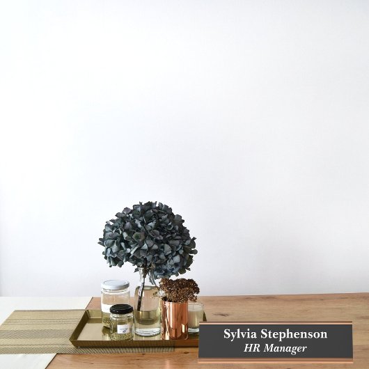 HR Manager Black Schreibtischnamensplakette