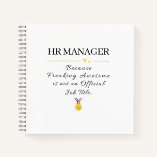 HR-Manager Chef Danke Notizblock