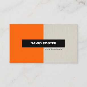 HR Manager - Einfach elegant Stilvoll Visitenkarte