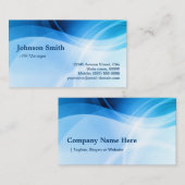 HR-Manager - Modern Blue Creative Visitenkarte (Vorne/Hinten)
