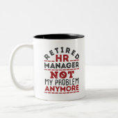 HR Manager nicht mehr mein Problem Zweifarbige Tasse (Links)