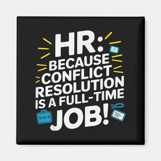 Hr-Manager Personalwesen Mitarbeiter Arbeitsplatz- Magnet (Vorne)