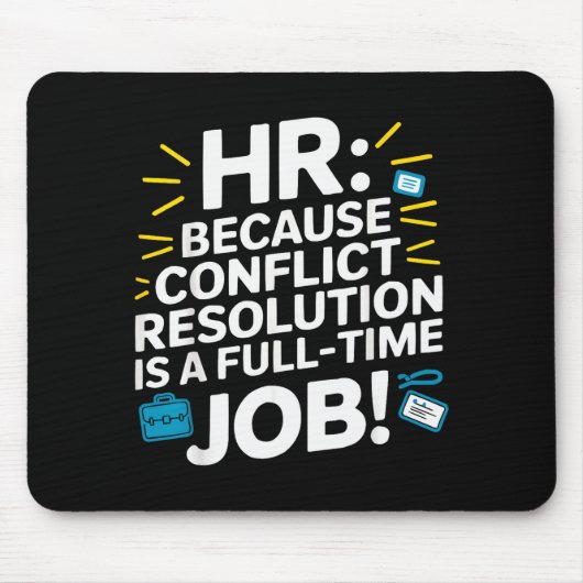 HR-Manager Personalwesen Mitarbeiter Arbeitsplatz- Mousepad (Vorne)