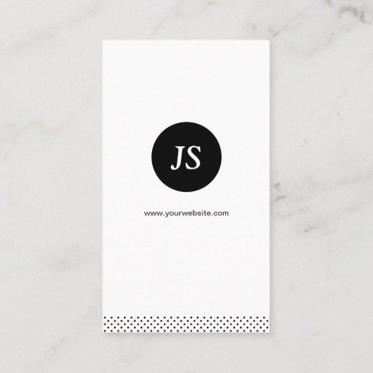 HR-Manager - Schwarz-weiß reinigen Visitenkarte (Rückseite)