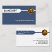 HR-Manpower der Minimalistischen gerundeten Spalte Visitenkarte (Vorne/Hinten)