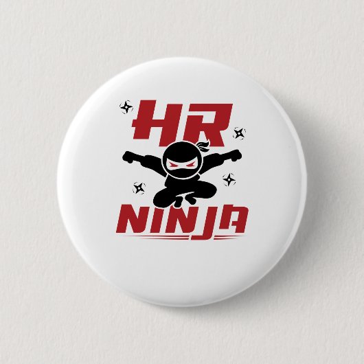 HR Ninja Human Resources Button (Vorderseite)