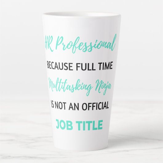 HR Professional Beursache Full Time Multitasking 2 Milchtasse (Vorderseite)