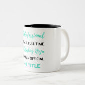 HR Professional Beursache Full Time Multitasking 2 Zweifarbige Tasse (VorderseiteRechts)