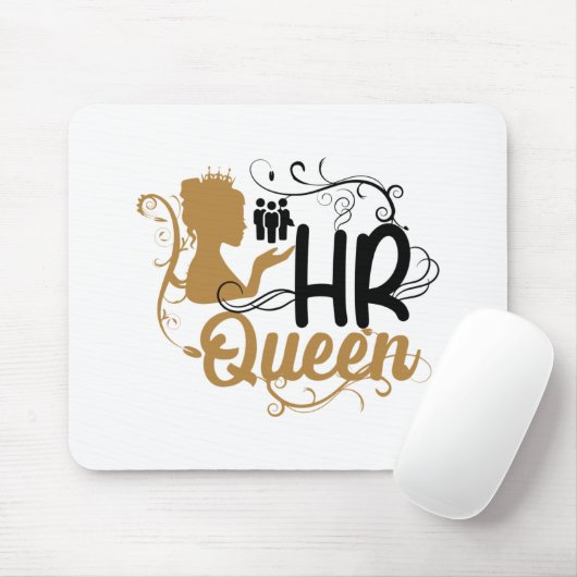 HR Queen Human Resources Women Mousepad (Mit Mouse)