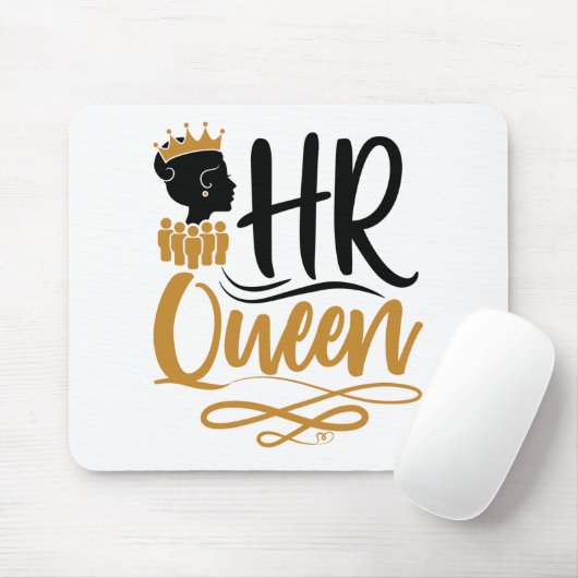 HR Queen Human Resources Women Mousepad (Mit Mouse)
