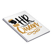 HR Queen Human Resources Women Notizblock (Rechte Seite)