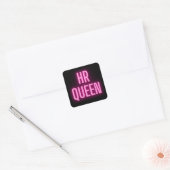 HR Queen 👸 🏻 👑 Quadratischer Aufkleber (Umschlag)