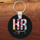HR Squad Gefärbte Krawatte zurück zur Anerkennung Schlüsselanhänger (Rückseite)