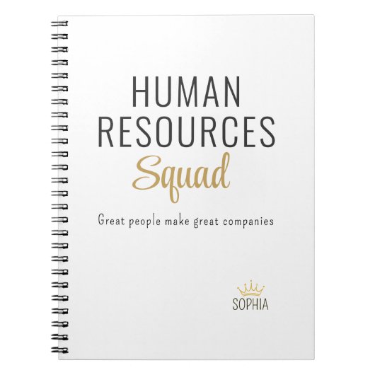 HR-Team – Personalisiertes Notizbuch Notizblock (Vorderseite)