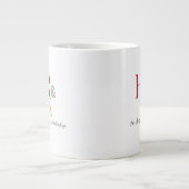 HR und Team-Tasse rot Jumbo-Tasse (Vorderseite)