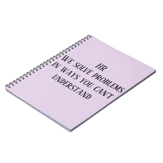 HR Wir lösen Probleme auf eine Weise, die Sie nich Notizblock (Linke Seite)