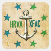 HR X-Fac Square Sticker (Vorderseite)