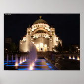 Hram Svetog Save Beograd Srbija Poster (Vorne)