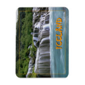 Hraunfossar Falls Island Magnet (Vertikal)