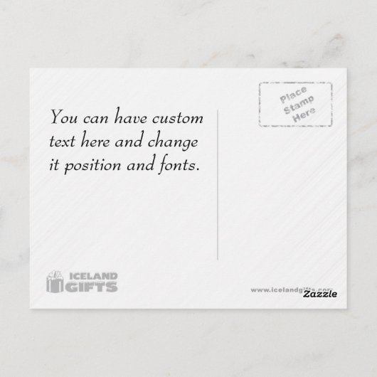 Hraunfossar I Postkarte (Rückseite)