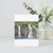Hraunfossar Postkarte (Stehend Vorderseite)