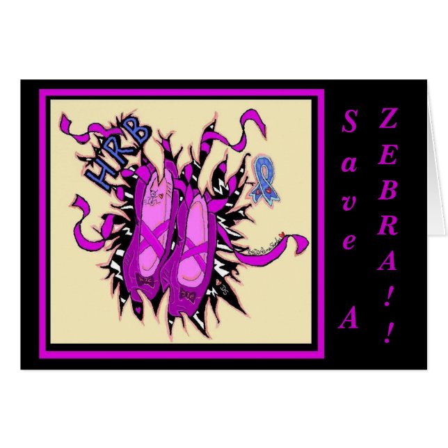 HRB Balleria Schuhe mit Zebra-Streifen (Vorderseite (Horizontal))