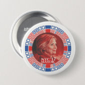 HRC für NYC 2017 Button (Vorne & Hinten)
