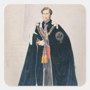 HRH Albert Edward, Prinz von Wales Quadratischer Aufkleber
