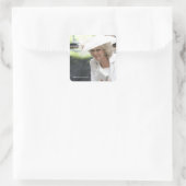 HRH Duchess of Cornwall Quadratischer Aufkleber (Tasche)