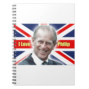 HRH Duke of Einburgh - I love Philip Notizblock