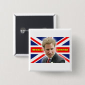 HRH Herzog von Cambridge - Atemberaubend! Button (Vorne & Hinten)