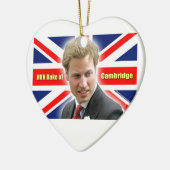 HRH Herzog von Cambridge - Atemberaubend! Keramik Ornament (Links)