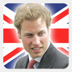 HRH Herzog von Cambridge - Atemberaubend! Quadratischer Aufkleber