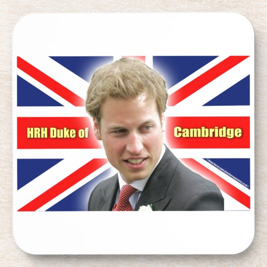 HRH Herzog von Cambridge - Atemberaubend! Untersetzer (Vorderseite)