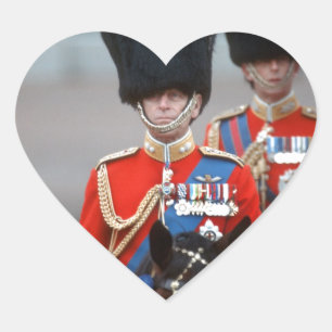 HRH Herzog von Edinburgh Herz-Aufkleber