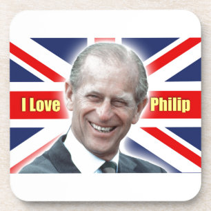 HRH Herzog von Einburgh - I Liebe Philip Untersetzer